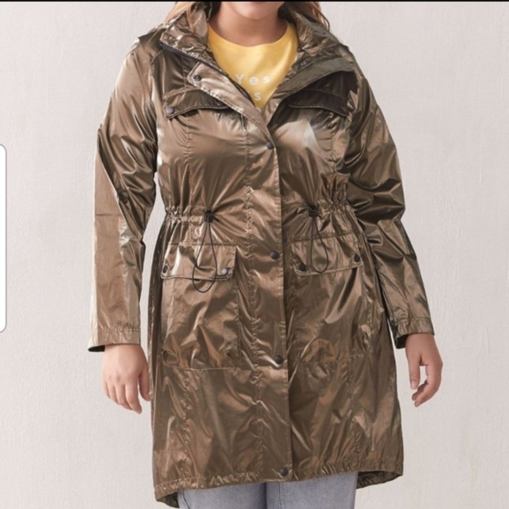 Gold Foil Jacket Size 3X - Addition Elle